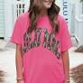 Lulu Mac Mossy Oak Tee Neon Pink