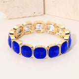 Square Cut Gem Bracelet