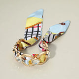 Ring Fabric Scarf Adjustable Bracelet