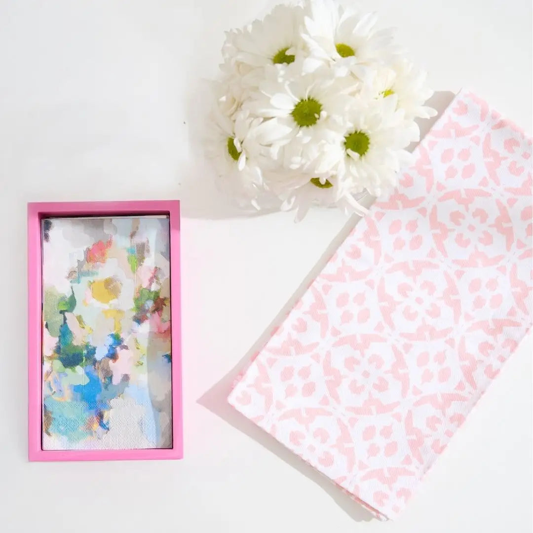 Laura Park Guest Towel Holder Hot Pink