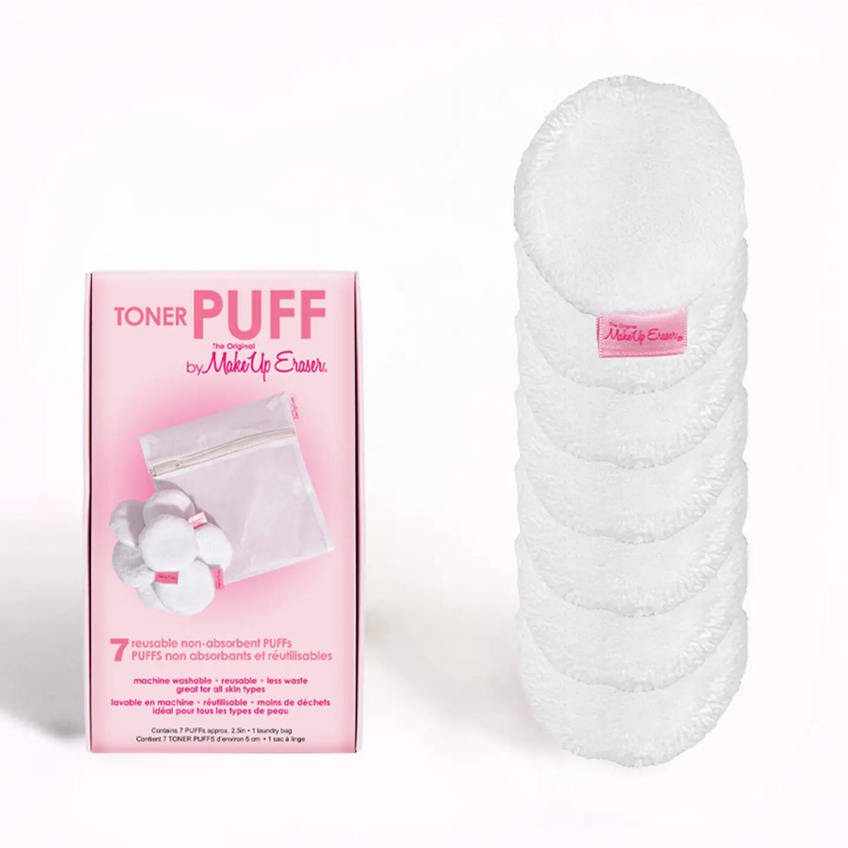 Toner Puff 7 Pack - Bye Bye Cotton Rounds Forever