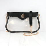 Caroline Hill Madi Clear Crossbody Black