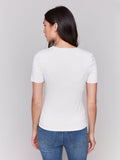 Charlie B Double Cloth Short Sleeve T Shirt Natural
