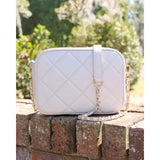 Caroline Hill Fiona Crossbody Cream Quilted LD