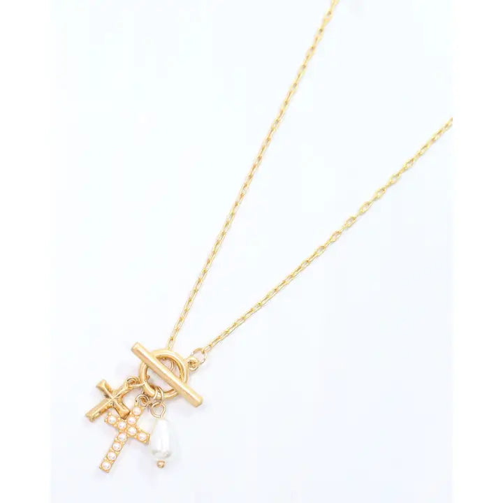 Caroline Hill Parton Cross Necklace