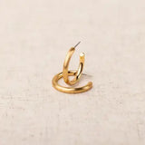 Michelle McDowell Cameron Brushed Gold Earrings