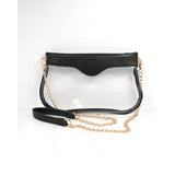Caroline Hill Madi Clear Crossbody Black