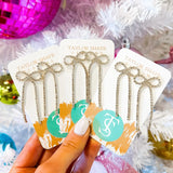 Taylor Shaye Lina Bow Drops Earrings