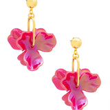Resin 3 Petal Earrings 2 Colors
