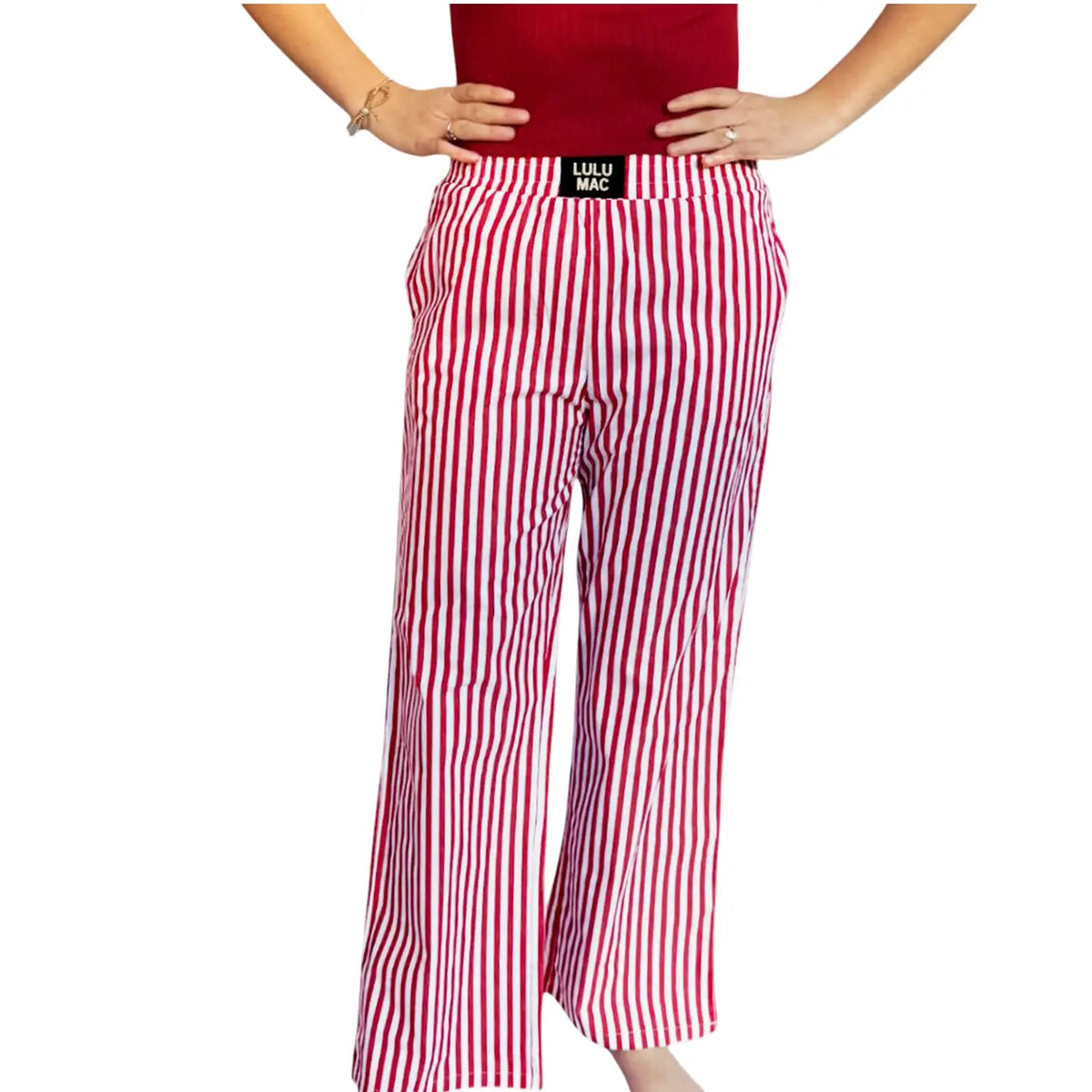 Lulu Mac Red Striped Pant