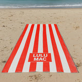 Lulu Mac Darby Beach Towel Red