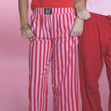 Lulu Mac Striped Pant Red/Pink