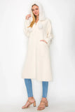 Joh Serenity Knitted Fur Cardigan Cream