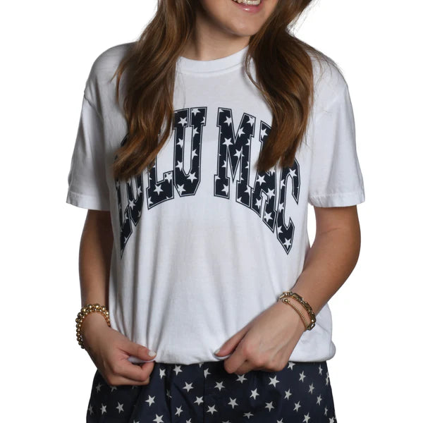 Lulu Mac Star Tee Navy