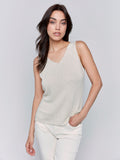 Charlie B V Neck Cami Gold