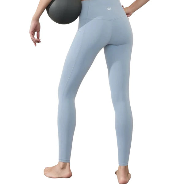 Lulu Mac Solid Leggings Light Blue