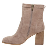 Cady 2 Buckle Boot Taupe Suede