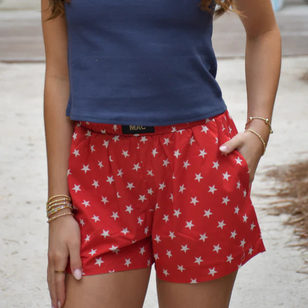 Lulu Mac Star Boxers Red