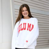 Lulu Mac Sweatshirt White w Red