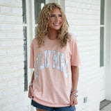 Lulu Mac White Camo Peachy Tee
