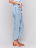 Charlie B Button Fly Pant Light Blue