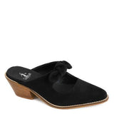Corkys Oh Bow She Didn't Black Faux Suede