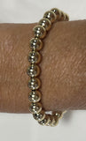 E Newton Classic Gold 7mm Bead Bracelet