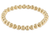 E Newton Dignity Gold 6mm Bead Bracelet