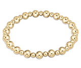 E Newton Classic Grateful Pattern 6mm Bead Bracelet