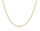 E Newton 15" Choker Classic Gold 3mm Bead