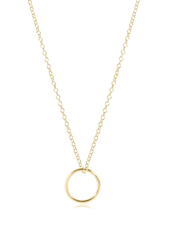 E Newton 16" Necklace Gold - Halo