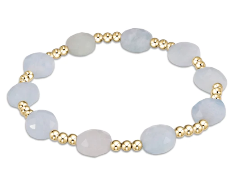 E-Newton Admire 3mm Bracelet - Aquamarine
