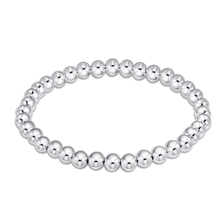 E Newton Classic Sterling Bracelet 5mm Bead