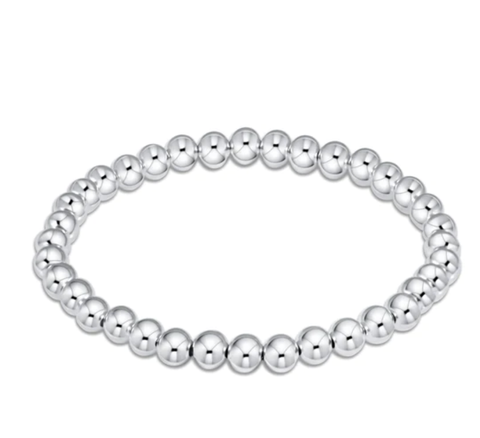 E Newton Classic Sterling Bracelet 5mm Bead