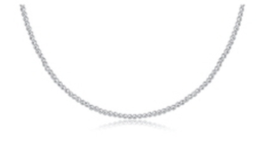E Newton 15" Choker Classic Sterling 2mm Bead