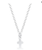 E Newton 16" Sterling Signature Cross Necklace