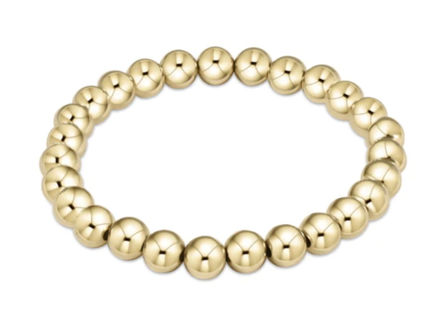 E Newton Classic 7mm Bead Bracelet