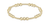 E Newton Classic Joy Pattern 6MM Bead Bracelet - Gold