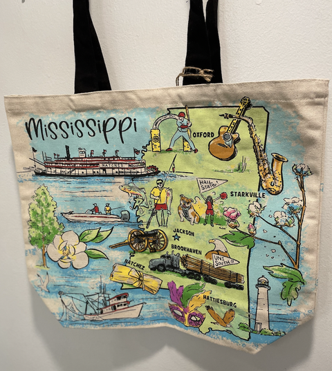 Mississippi Canvas Tote