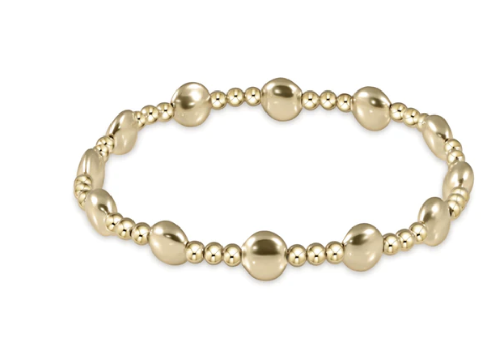 E Newton Honesty Gold Sincerity 6mm Bead