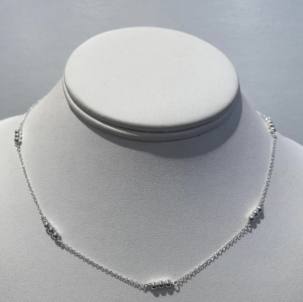 E Newton 17" Joy Simplicity Chain Sterling 3mm Bead
