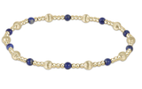 E Newton Dignity Sincerity Pattern 4mm Bead Bracelet Lapis
