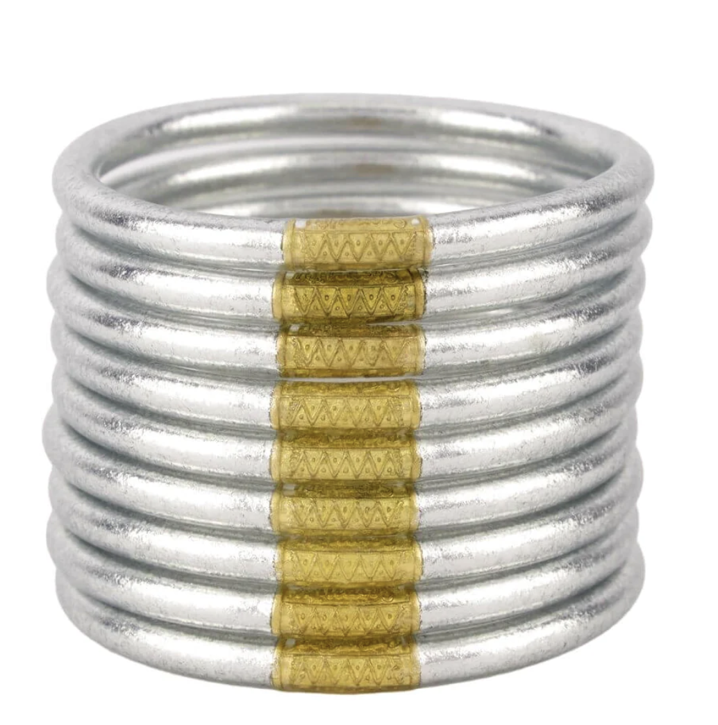 BuDhaGirl Silver Serenity Prayer Bracelet