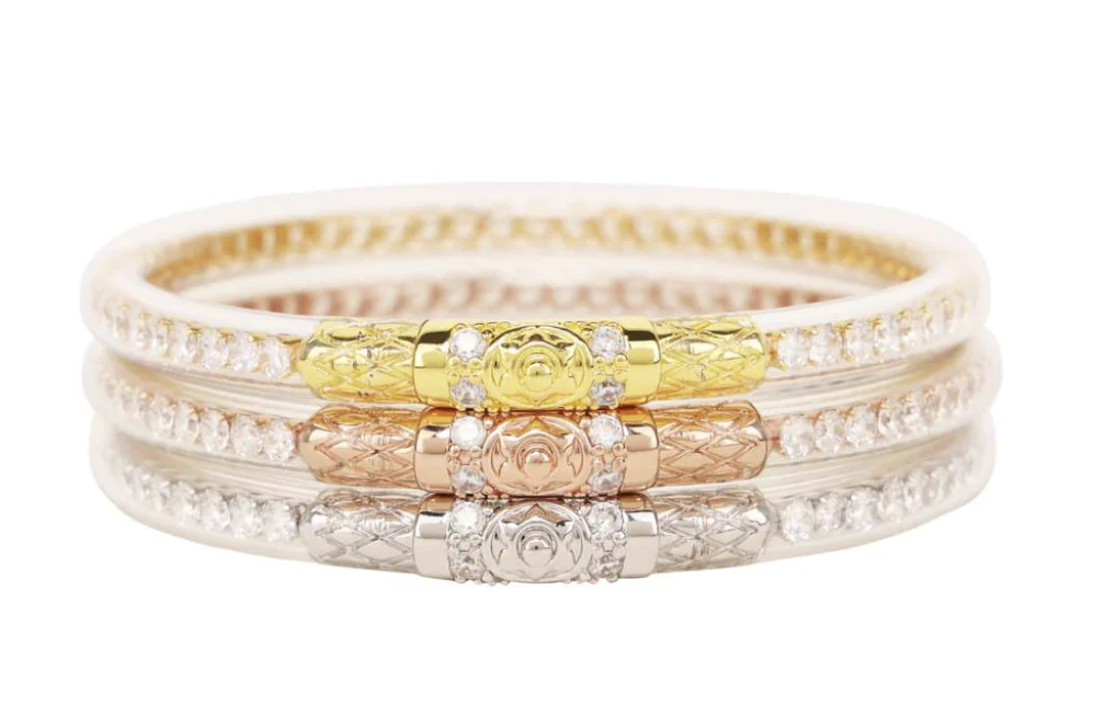 BuDhaGirl Three Queens Clear Crystal Bracelet