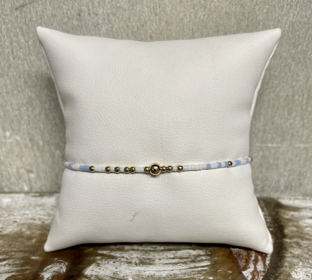 E Newton Gameday Hope Unwritten Bracelet Light Blue/White