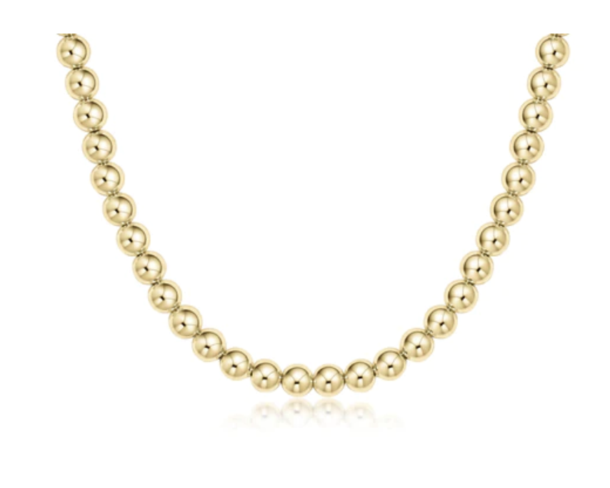 E Newton 17" Choker Classic Gold 3mm Bead