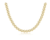 E Newton 17" Choker Classic Gold 3mm Bead