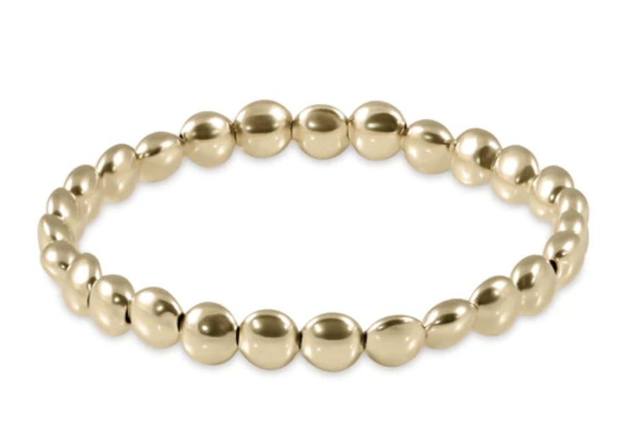 E Newton Extends Honesty Gold 6mm Bead Bracelet