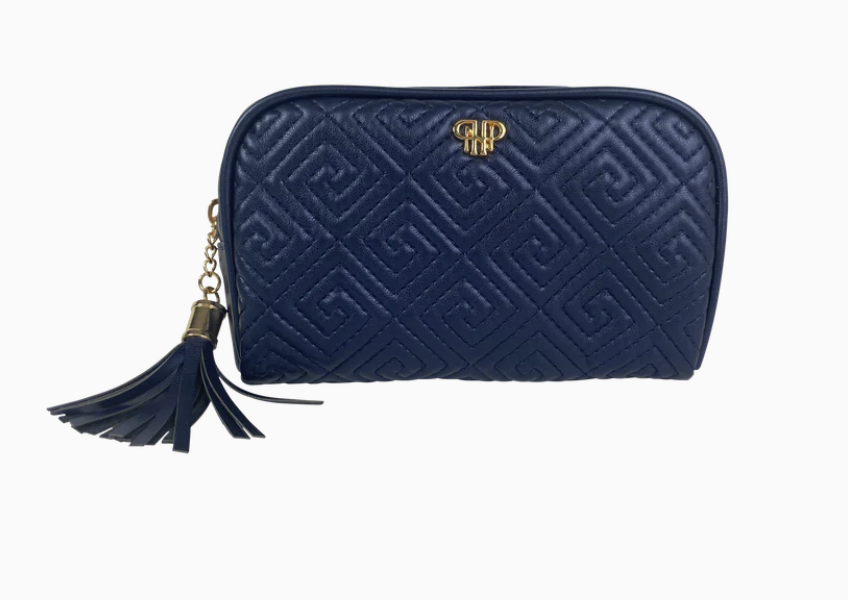 PurseN Small Makeup Case Greek Navy