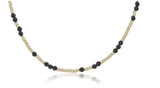 E Newton 15" Choker Hope Unwritten Gemstone Matte Onyx